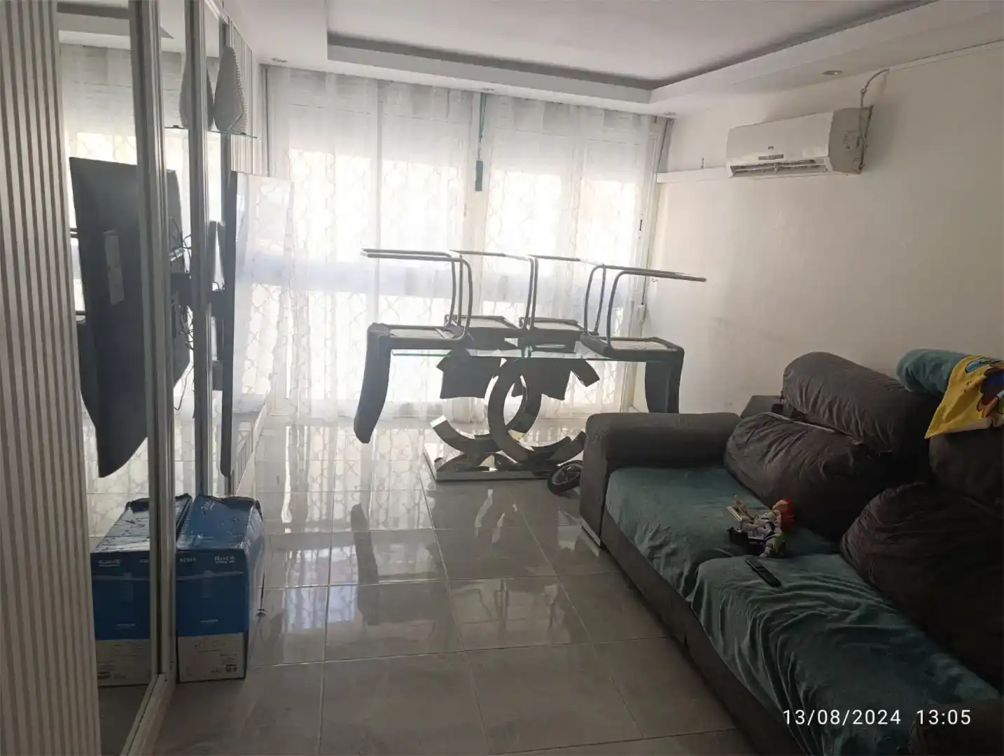 Sala de estar de Piso en venta en Badalona con Aire acondicionado