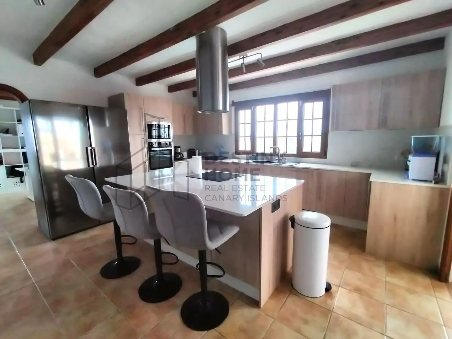 Cuina de Casa o xalet en venda en La Oliva amb Jardí privat, Traster i Piscina