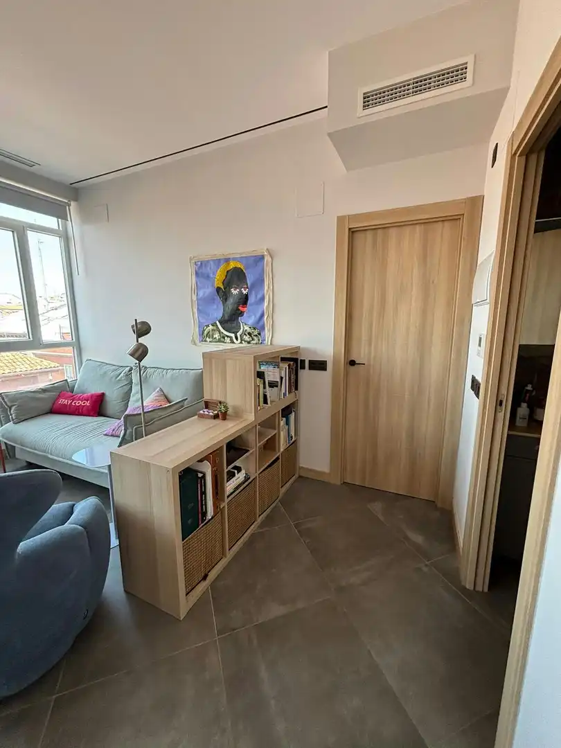Schlafzimmer von Wohnung zur Miete in Madrid mit Klimaanlage, Heizung und Möbliert