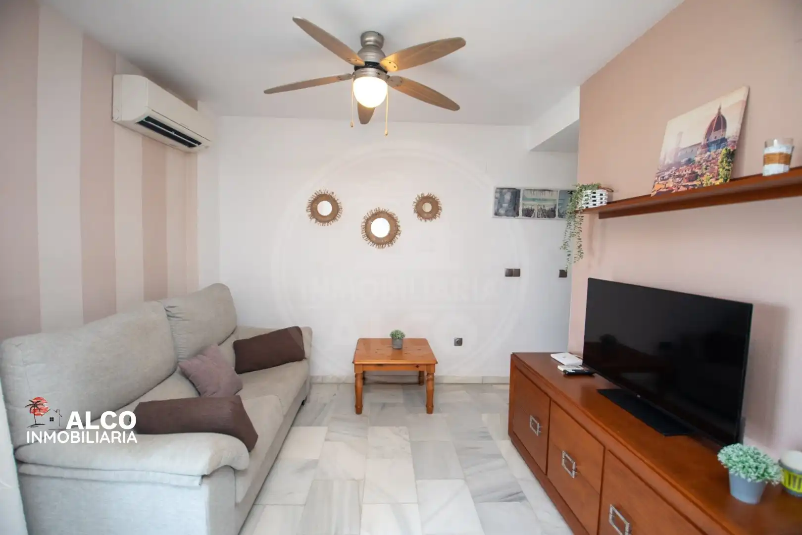 Wohnzimmer von Wohnung zur Miete in Torrox mit Klimaanlage