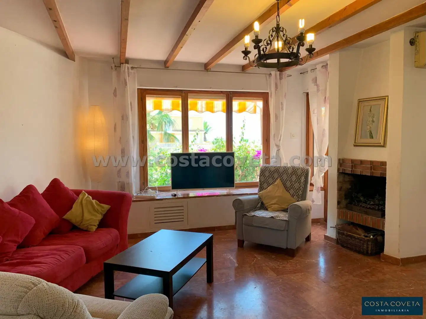 Living room of Houses for sale in El Campello  with Air Conditioner, Private garden and Terrace