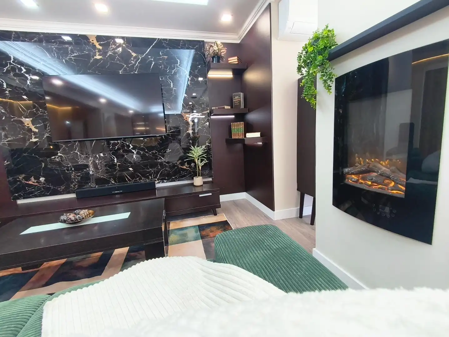 Sala d'estar de Apartament en venda en Santa Pola amb Aire condicionat, Calefacció i Moblat