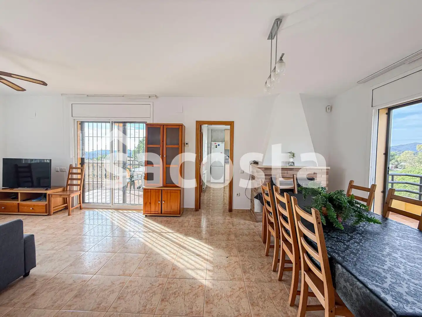 Sala de estar de Casa o chalet en venta en Lloret de Mar con Aire acondicionado, Calefacción y Jardín privado