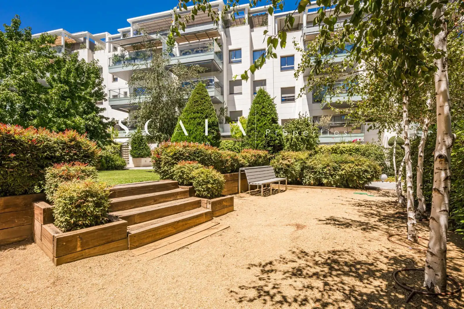 Terrasse von Wohnung zur Miete in Madrid mit Klimaanlage, Heizung und Privatgarten