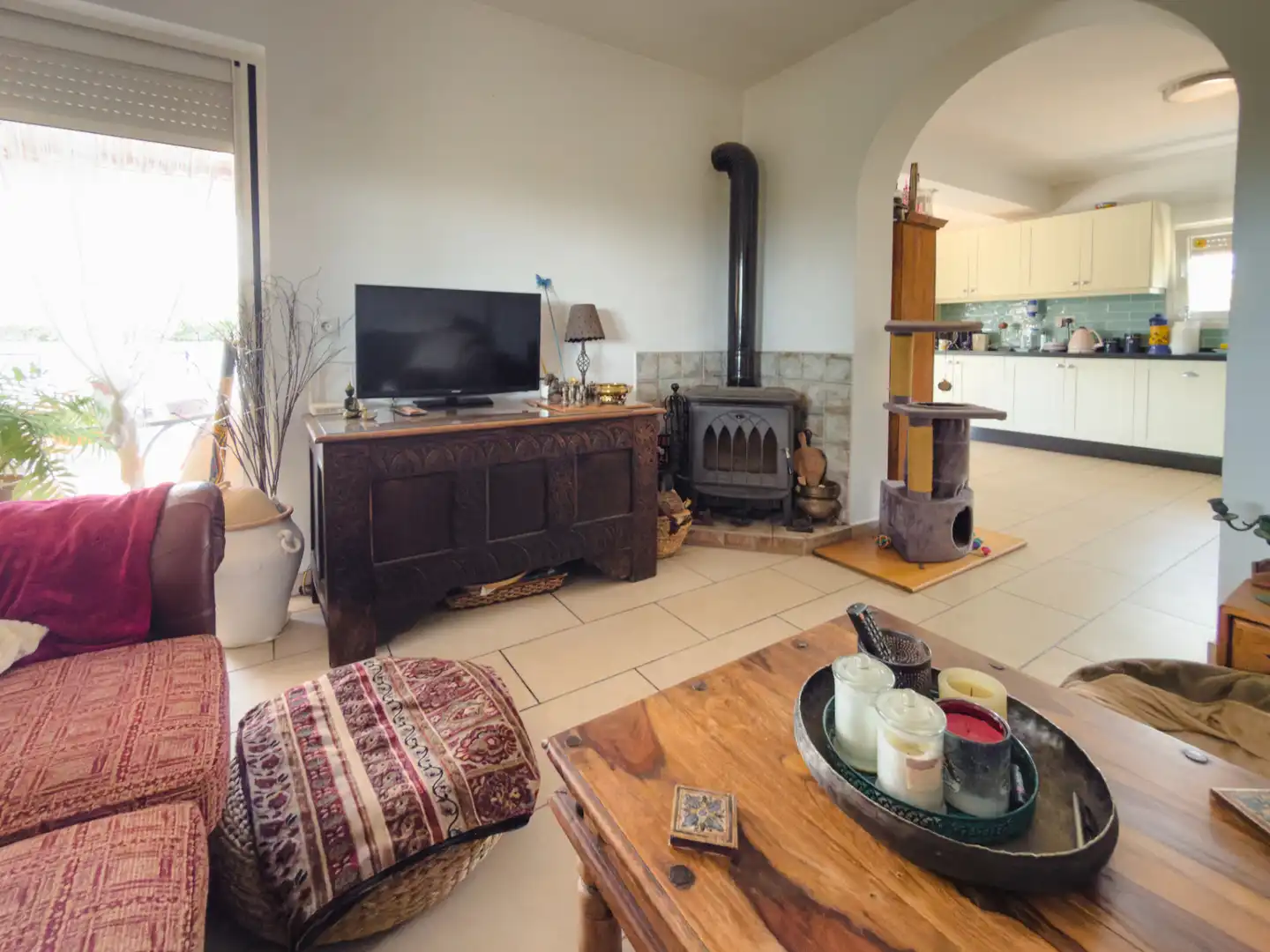 Sala de estar de Finca rústica en venta en Coín con Aire acondicionado, Trastero y Piscina