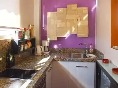 Küche von Dachboden zum Verkauf in Málaga mit Klimaanlage, Terrasse und Balkon