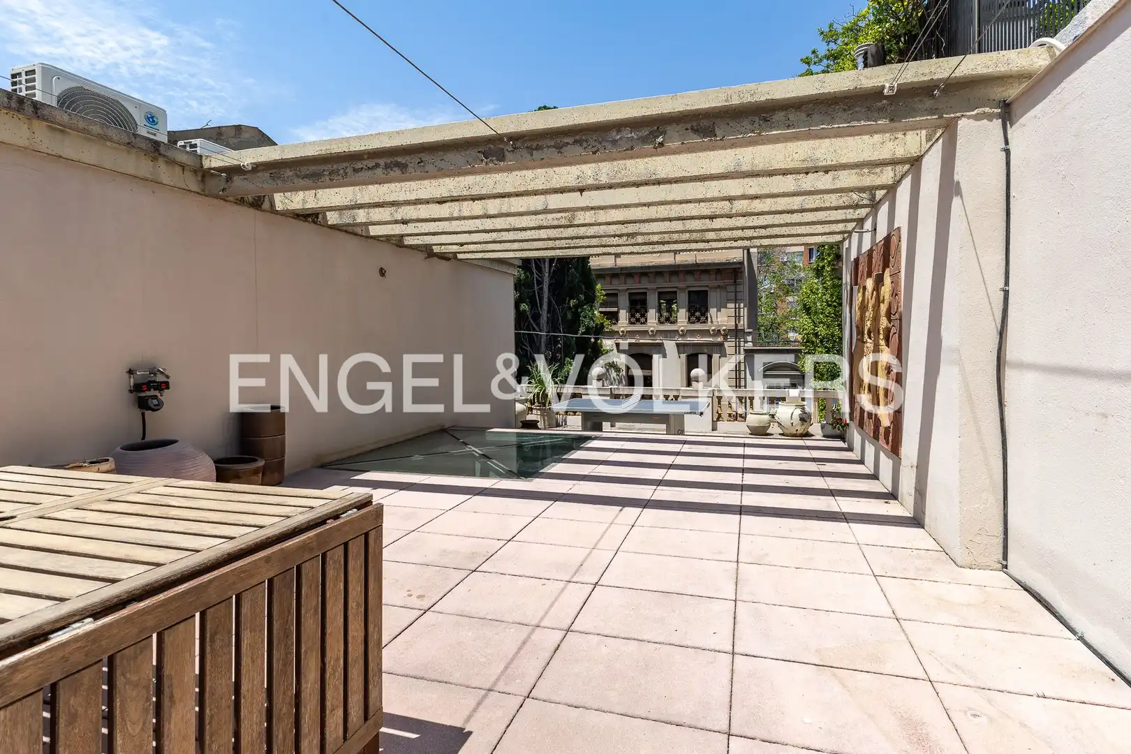 Terrace of Houses for rent in Barcelona  with Air Conditioner, Heating and Private garden