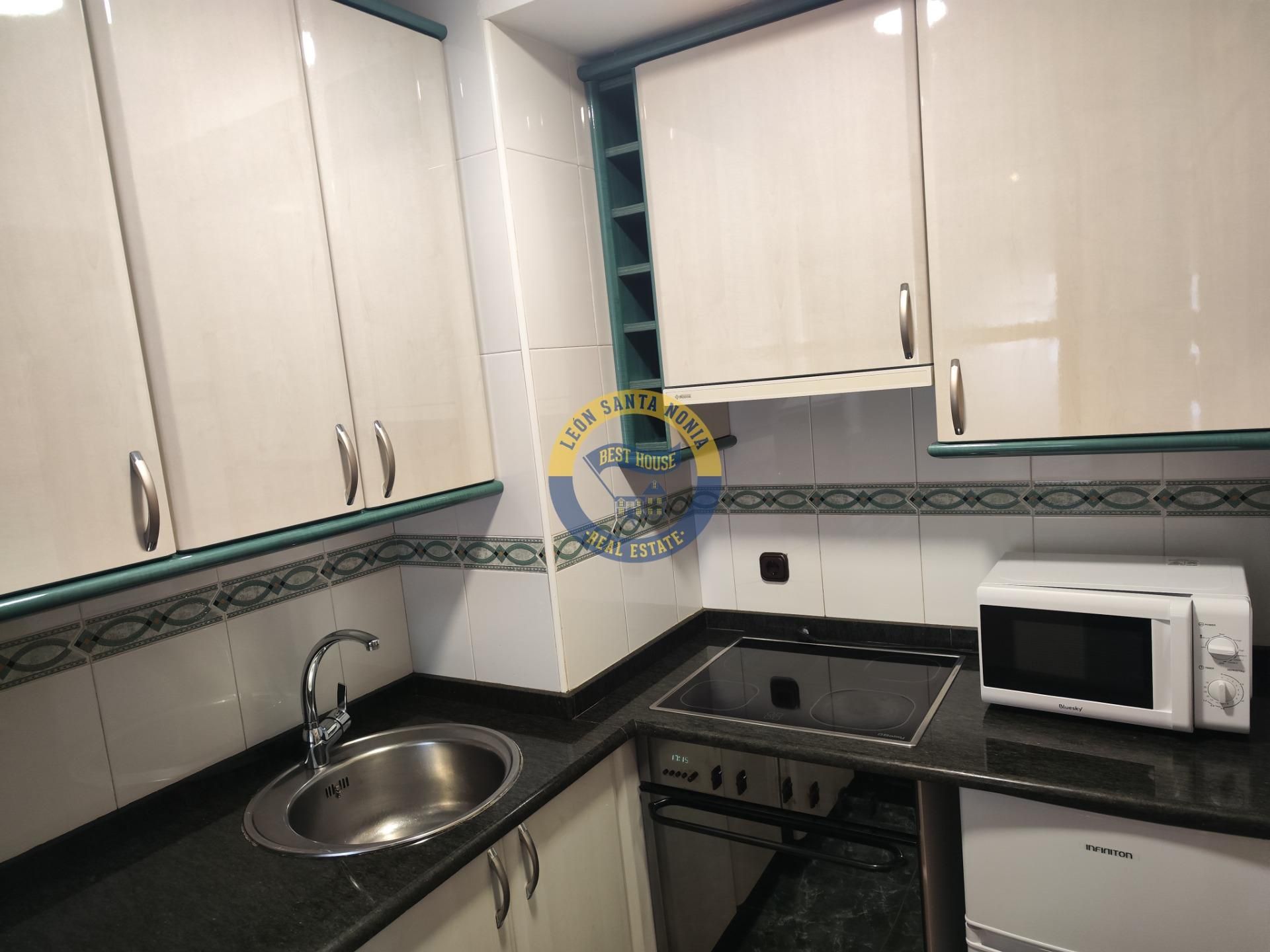 Cocina de Apartamento en venta en Villaquilambre con Trastero y Amueblado