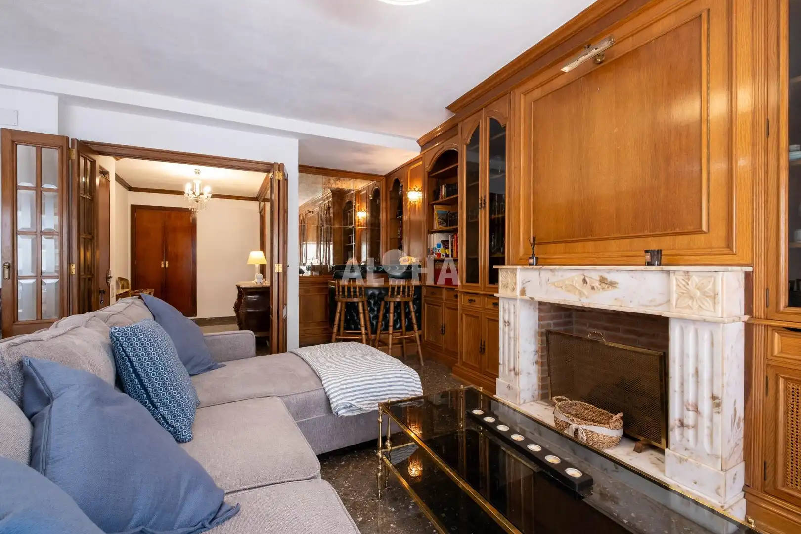 Sala de estar de Piso de alquiler en Valencia con Calefacción, Amueblado y Balcón