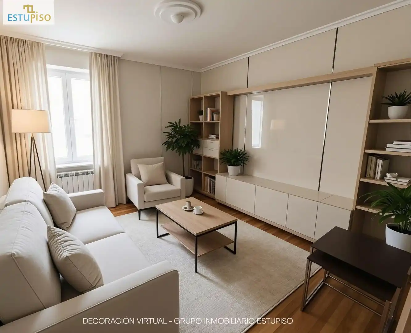 Living room of Flat for sale in Vitoria - Gasteiz  with Heating, Parquet flooring and Furnished
