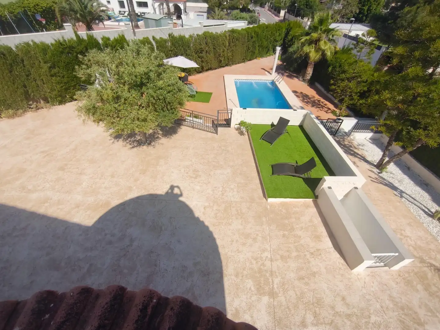 Terraza de Casa o chalet en venta en San Vicente del Raspeig / Sant Vicent del Raspeig con Piscina comunitaria