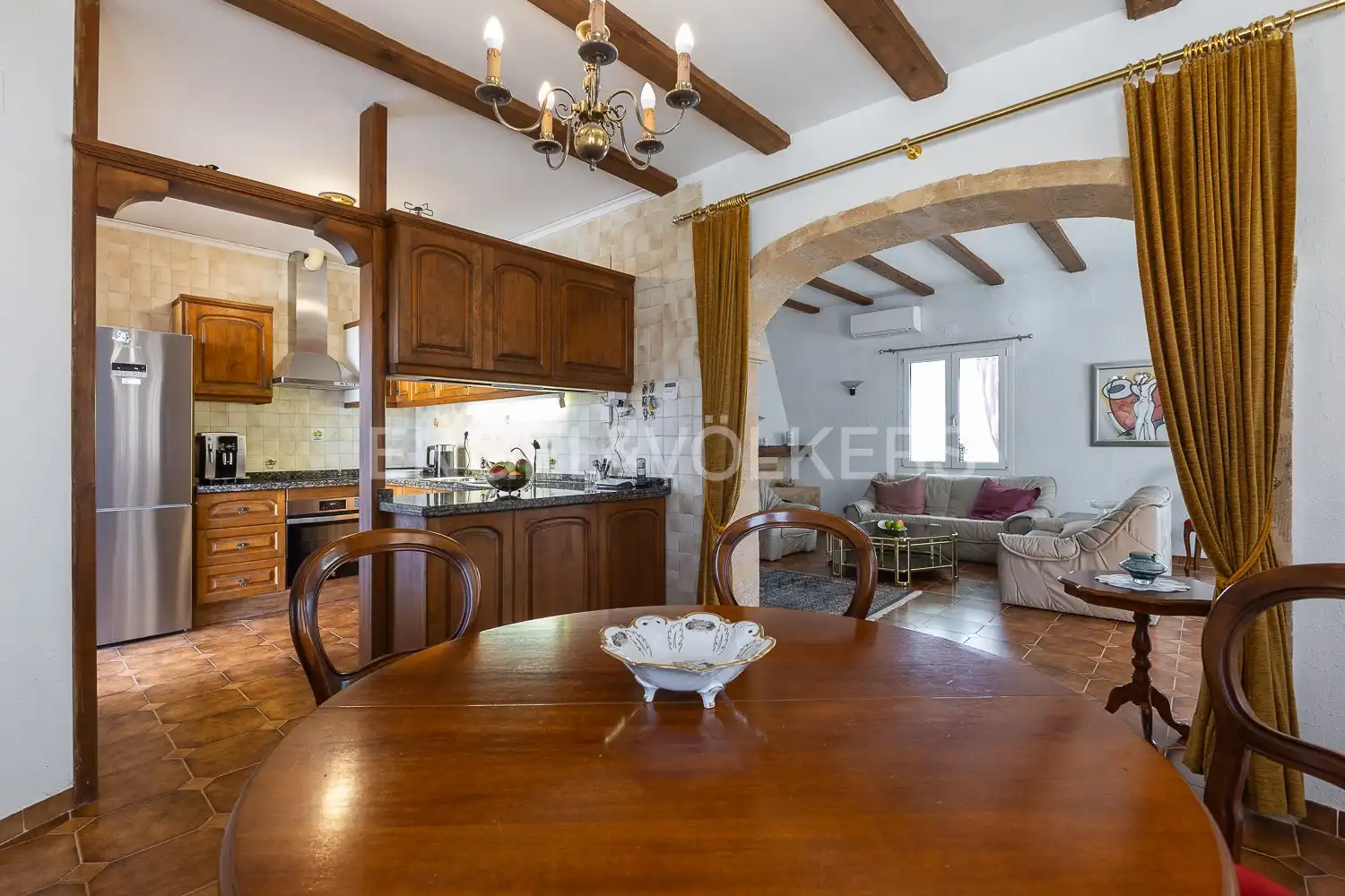 Cocina de Finca rústica en venta en Els Poblets con Aire acondicionado, Calefacción y Jardín privado