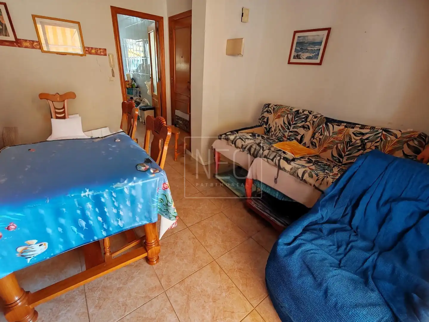 Sala de estar de Piso en venta en Xeraco con Terraza y Piscina comunitaria