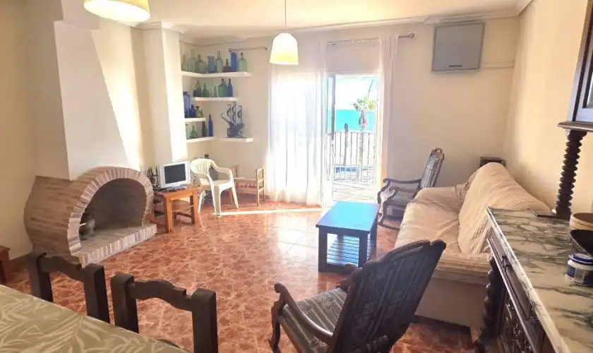 Wohnzimmer von Wohnung zum Verkauf in Carboneras mit Terrasse und Möbliert