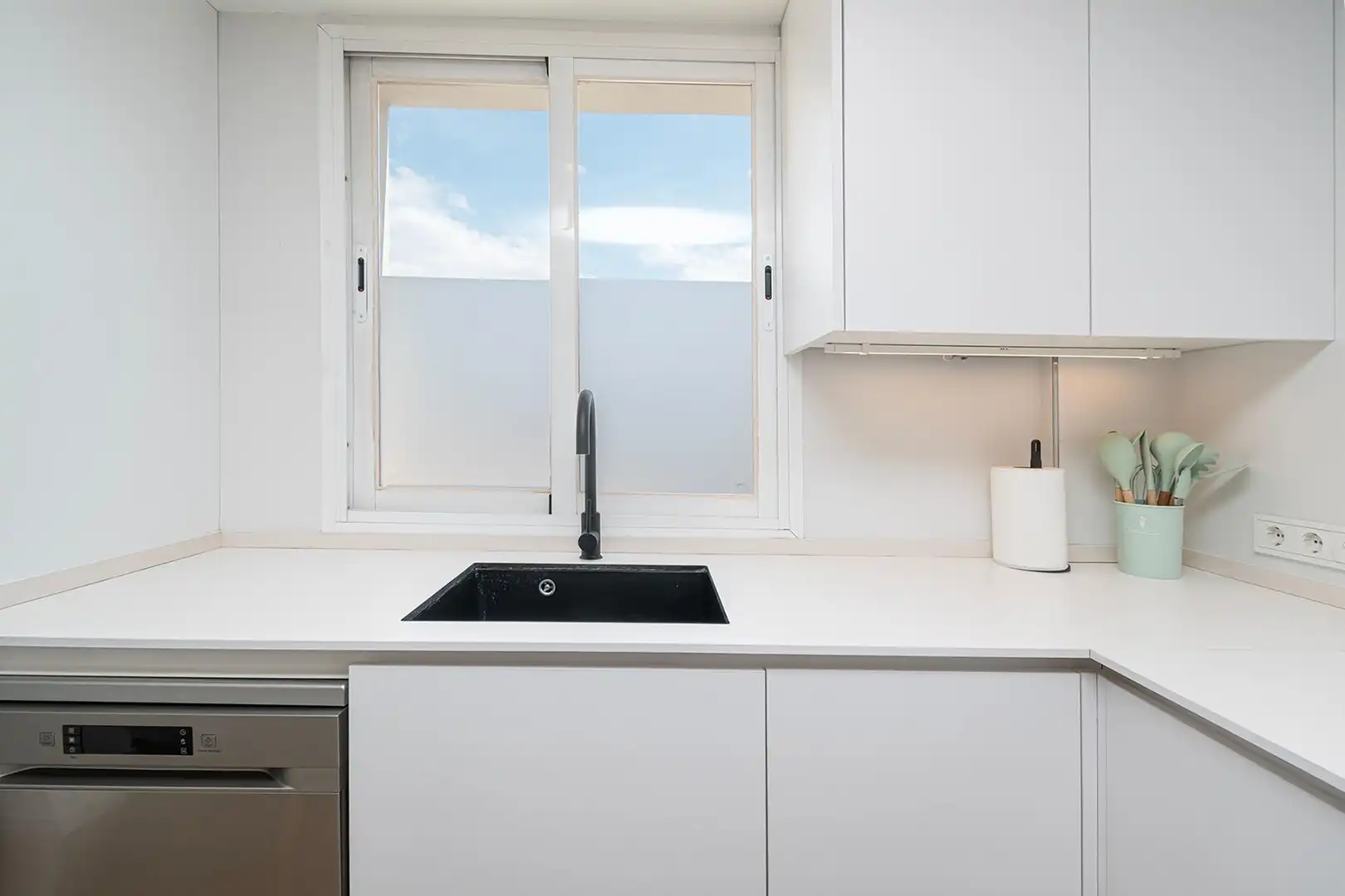Cocina de Piso de alquiler en  Palma de Mallorca con Aire acondicionado, Calefacción y Amueblado