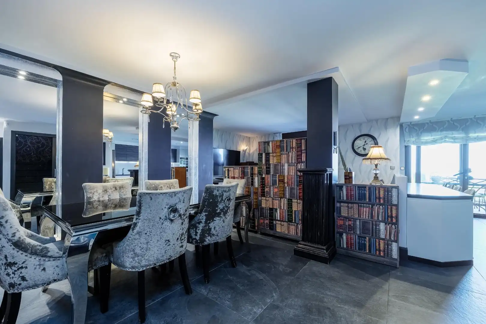 Dining room of Houses for sale in Oia  with Air Conditioner, Heating and Private garden