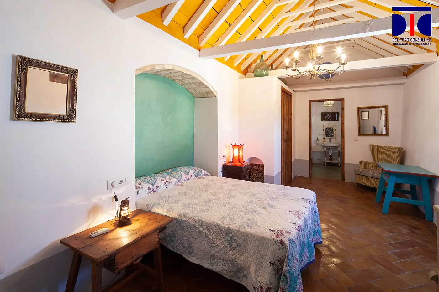Habitación de Finca rústica en venta en Carmona con Aire acondicionado, Calefacción y Jardín privado