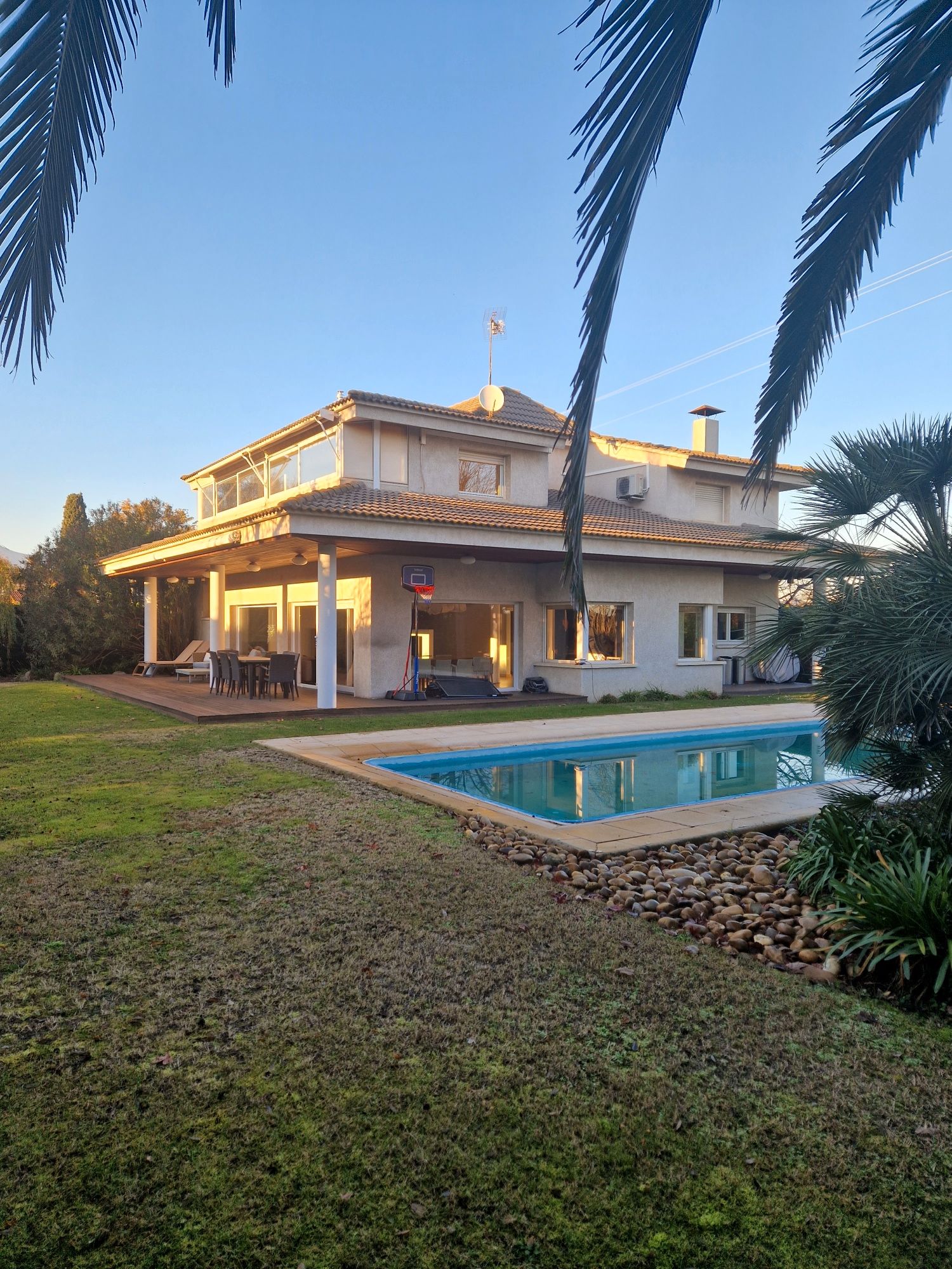 Swimming pool of House or chalet for sale in Santa Coloma de Farners  with Air Conditioner, Heating and Private garden