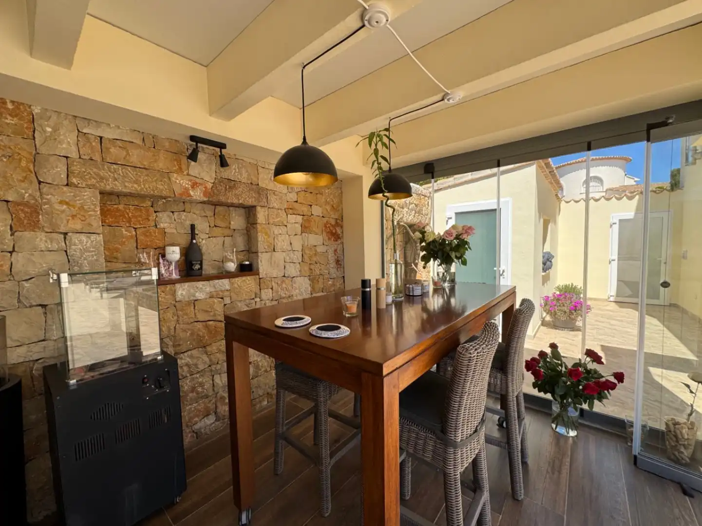 Terrace of Houses for sale in Moraira  with Air Conditioner, Heating and Private garden