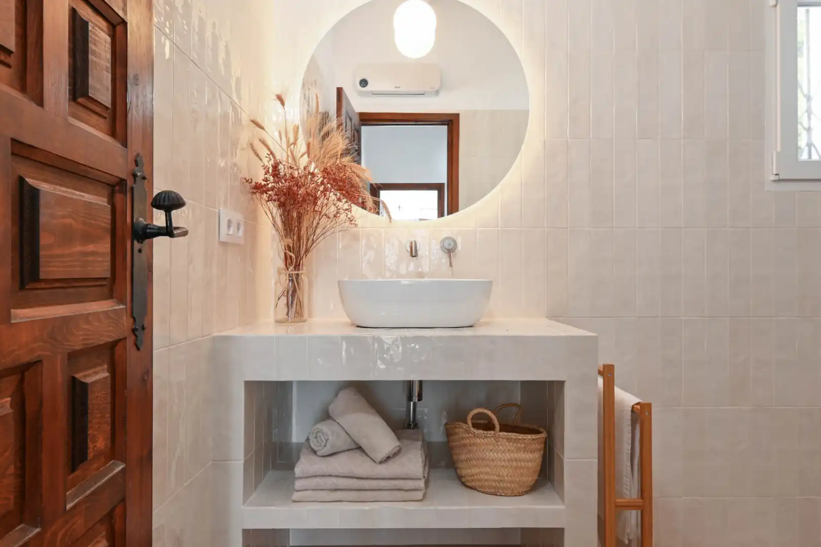 Baño de Finca rústica de alquiler en Moraira con Aire acondicionado, Calefacción y Terraza