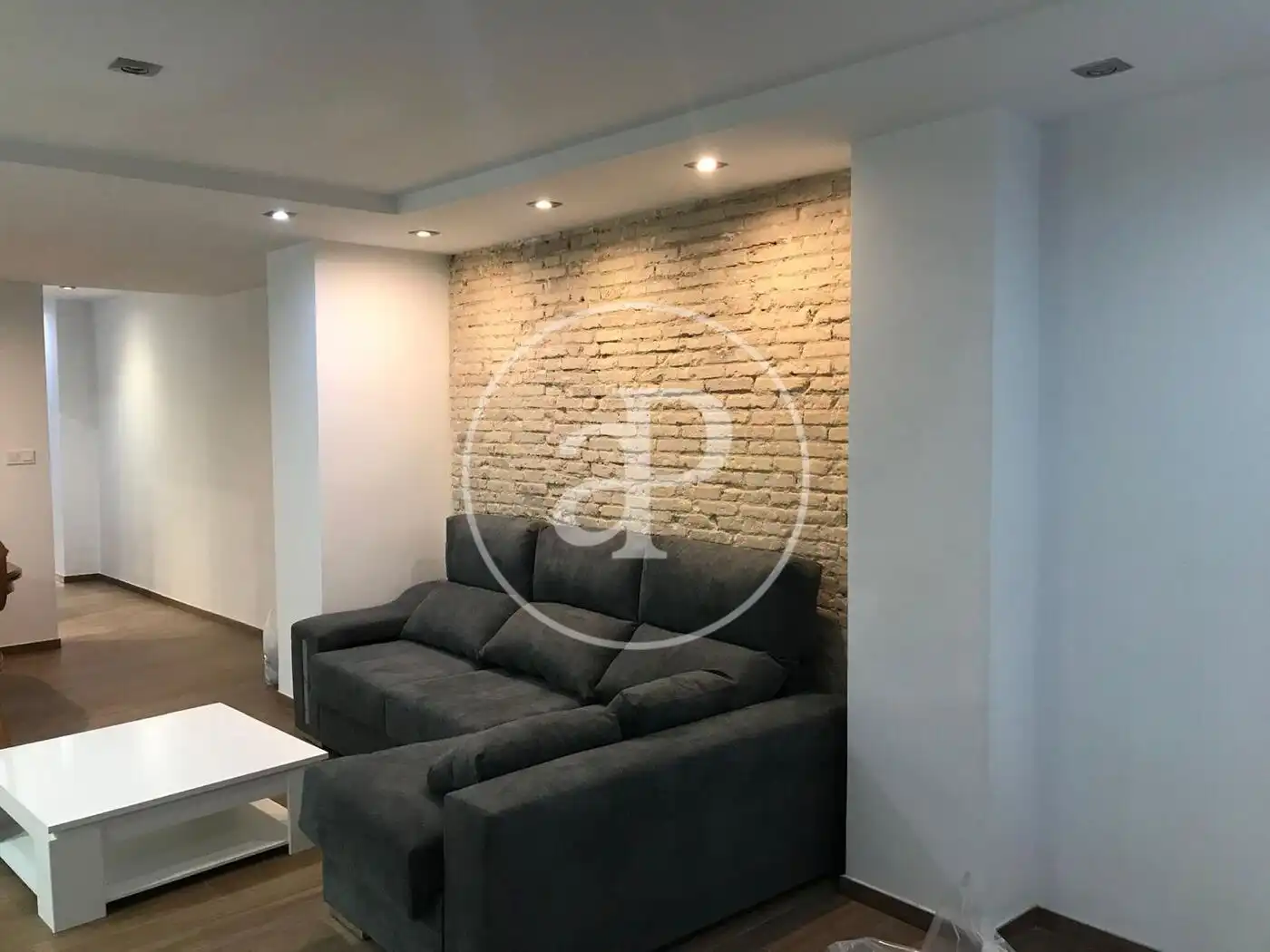 Living room of Flat for rent in Valencia  with Air Conditioner, Heating and Furnished