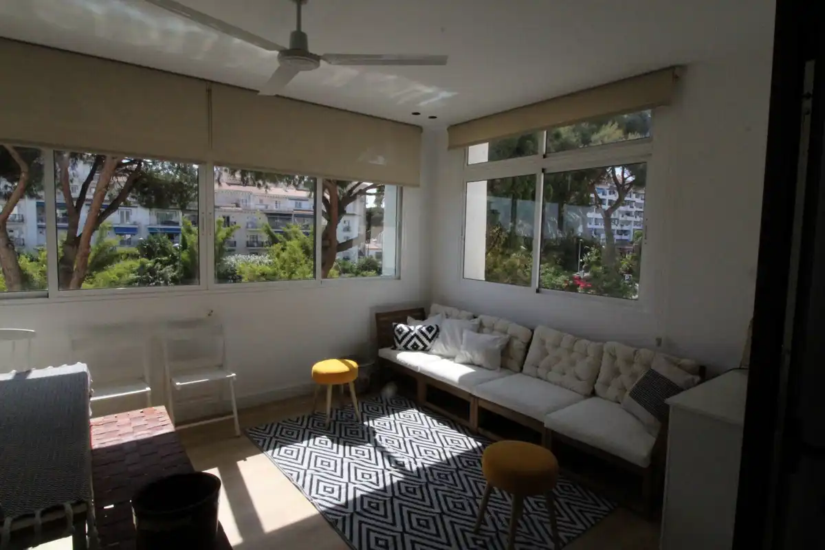 Wohnzimmer von Wohnung zum Verkauf in Marbella mit Klimaanlage, Terrasse und Möbliert
