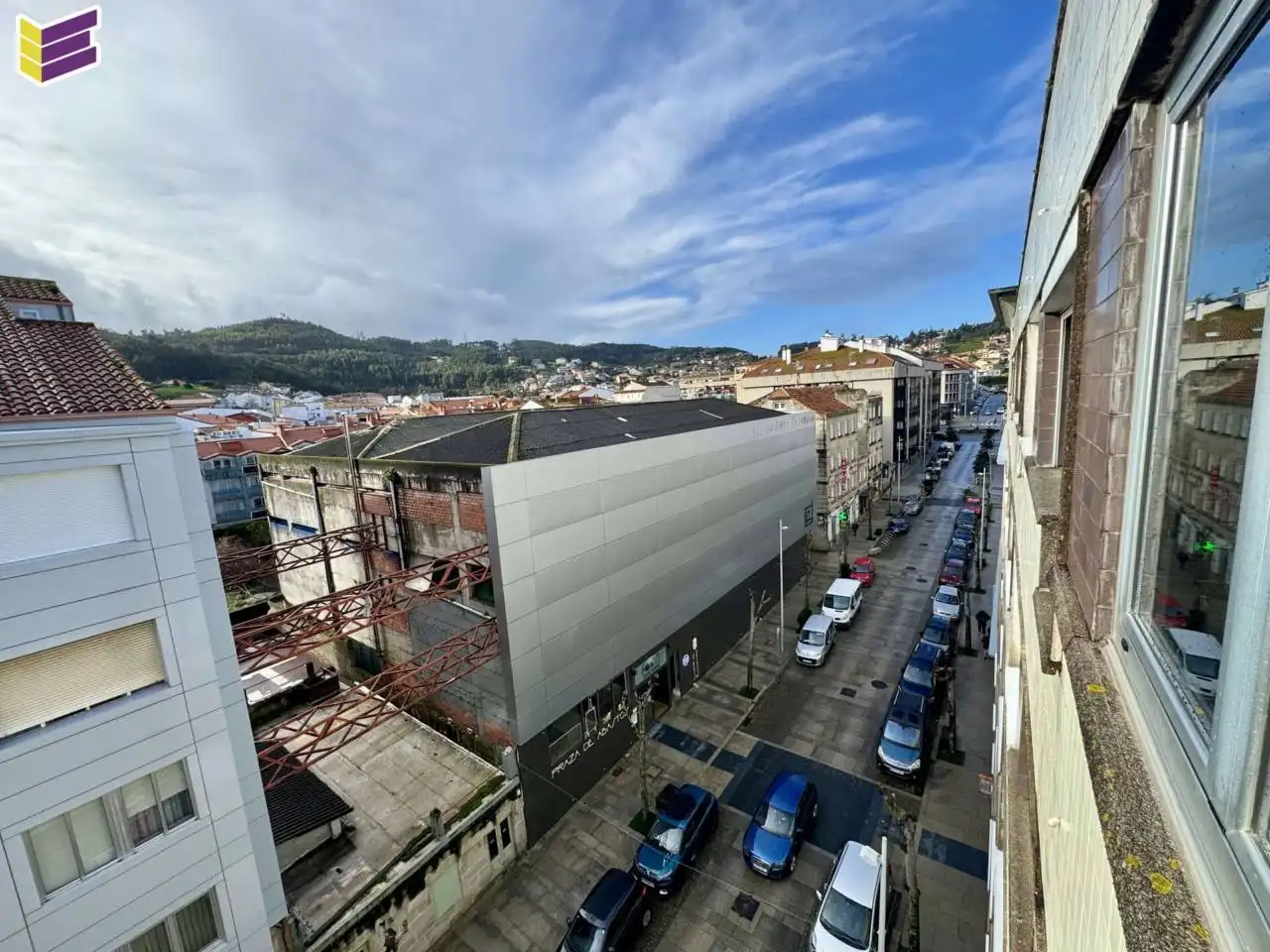 Vista exterior de Piso en venta en Baiona con Calefacción, Parquet y Amueblado