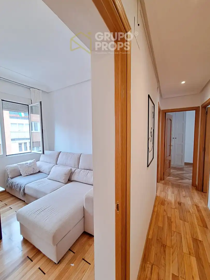 Sala d'estar de Pis de lloguer en Madrid amb Aire condicionat, Calefacció i Parquet