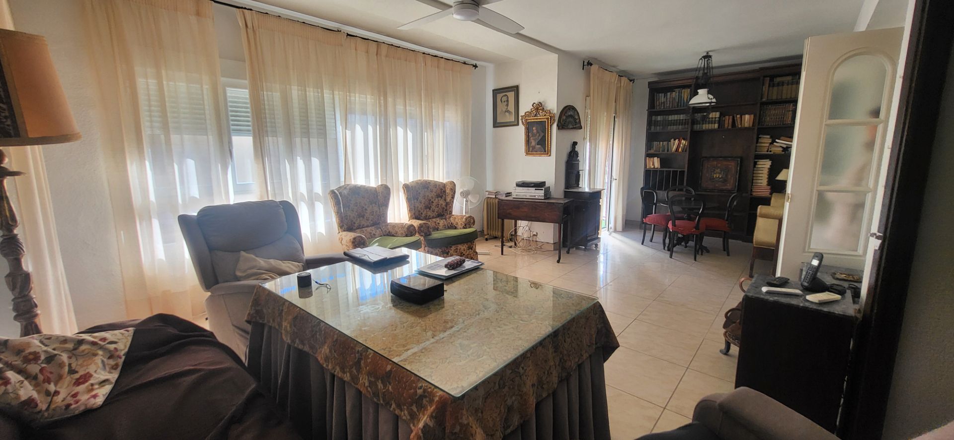 Living room of Flat for sale in Montilla  with Terrace, Storage room and Furnished