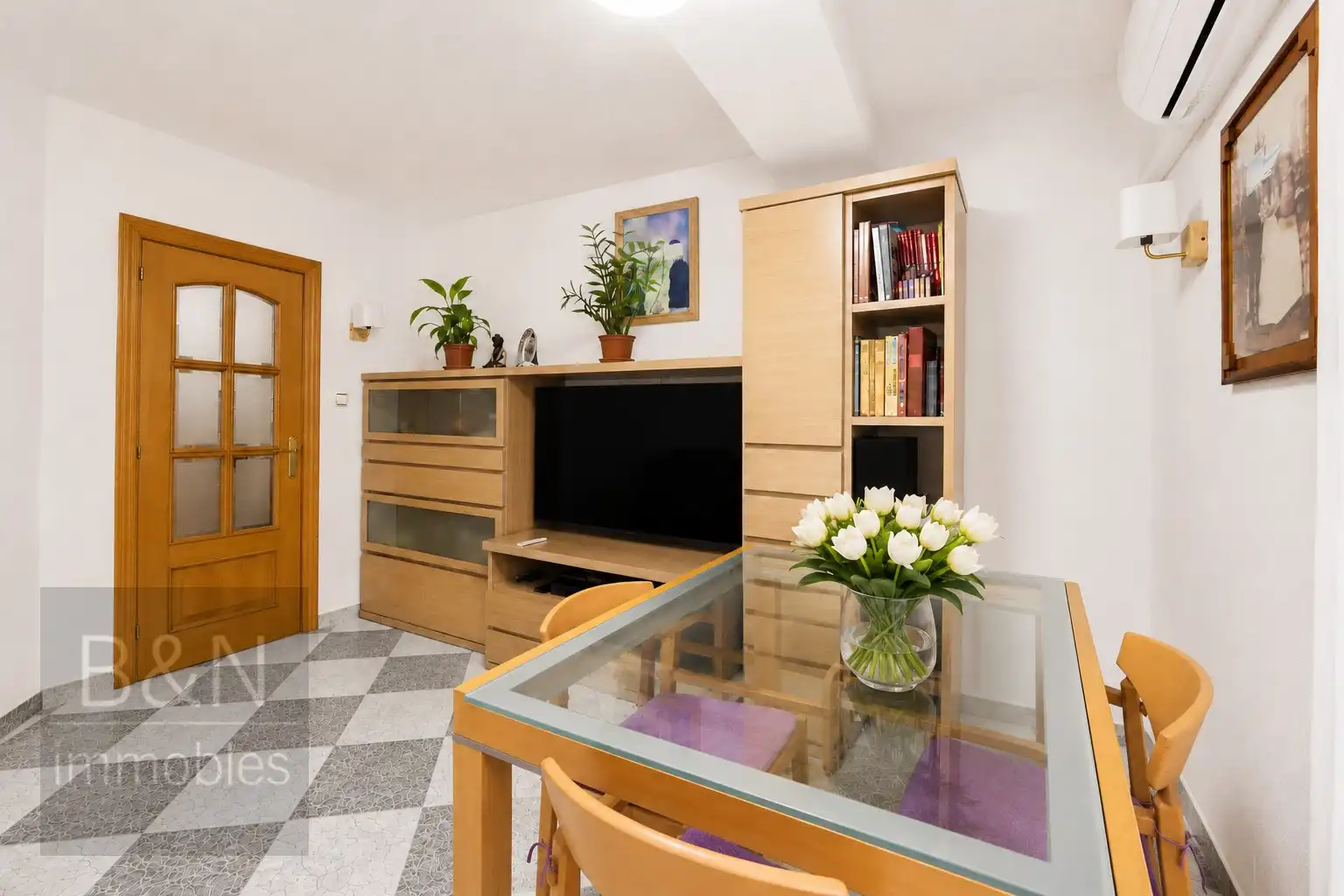Sala d'estar de Pis en venda en Terrassa amb Aire condicionat i Calefacció