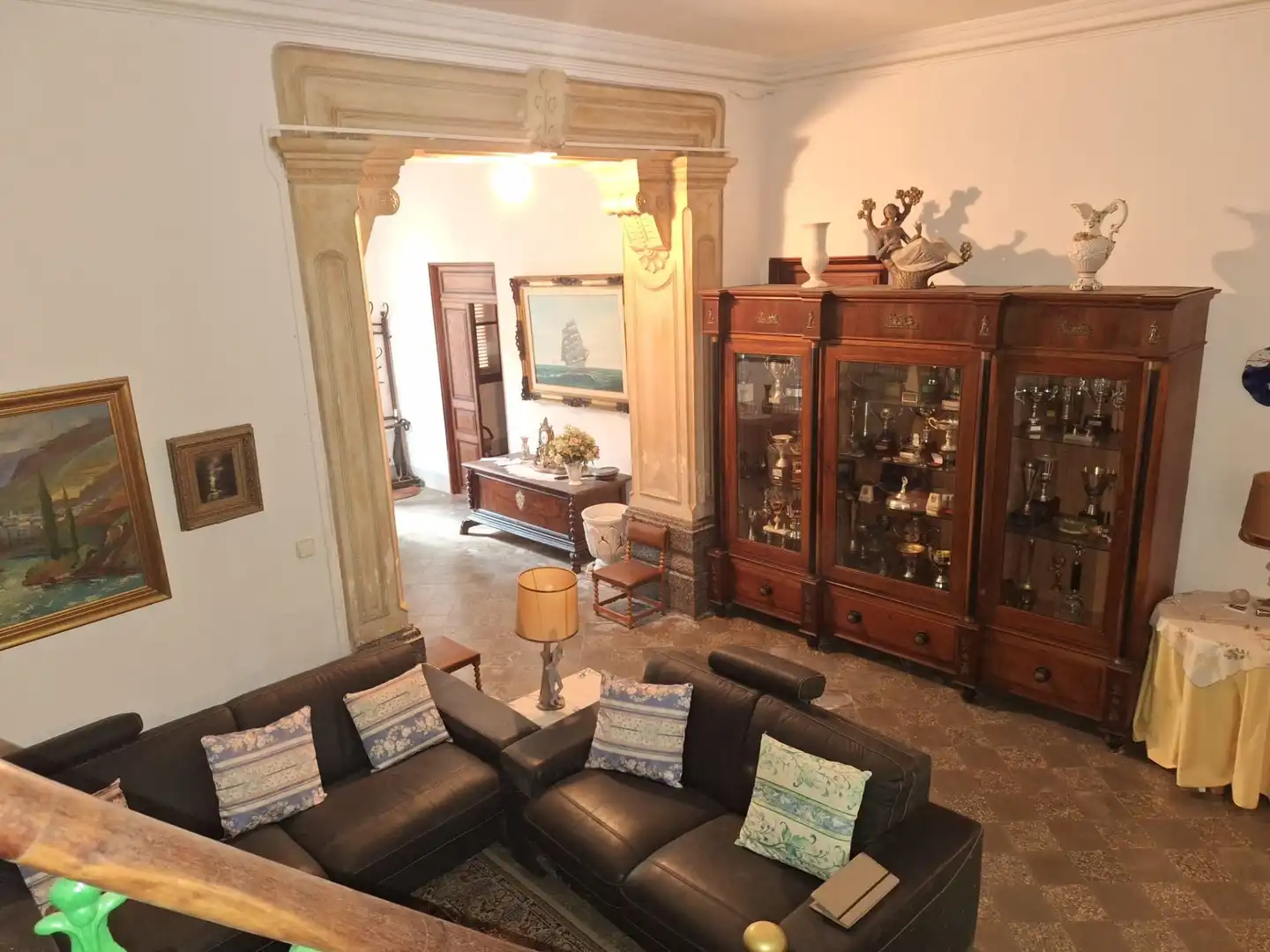 Sala d'estar de Casa adosada en venda en Algaida amb Jardí privat i Traster