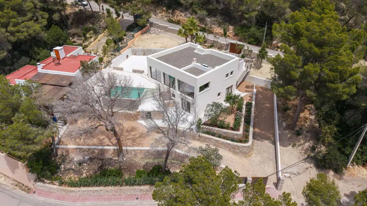 Vista exterior de Casa o chalet en venta en Santa Eulària des Riu con Aire acondicionado, Calefacción y Piscina