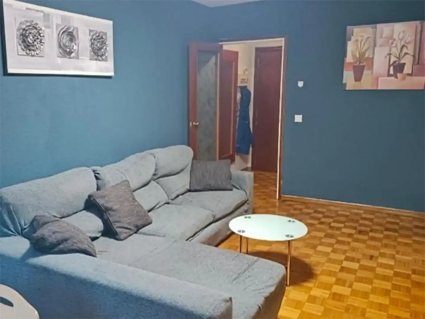 Sala d'estar de Pis per a compartir en Tarragona amb Aire condicionat, Jardí privat i Parquet