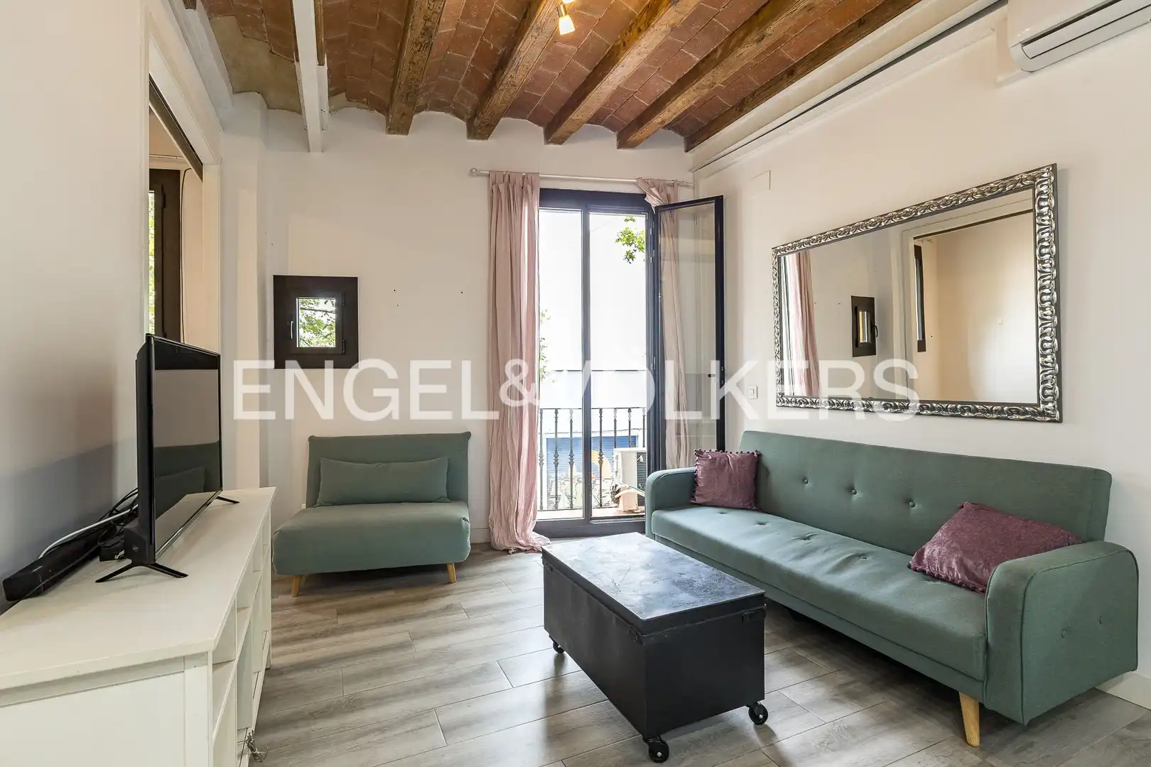 Sala de estar de Piso en venta en Barcelona con Aire acondicionado y Calefacción