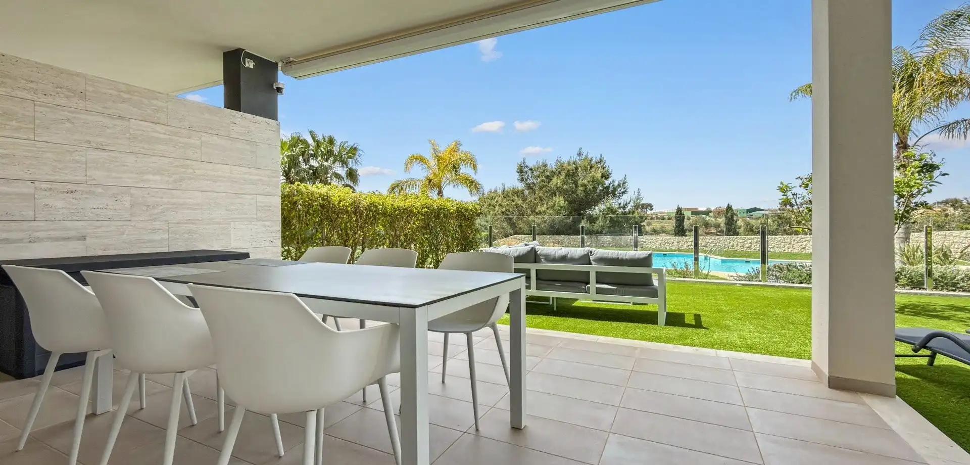 Terraza de Apartamento en venta en Pilar de la Horadada con Jardín privado, Terraza y Amueblado