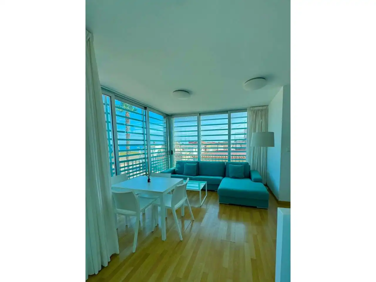 Sala de estar de Piso en venta en Cartagena con Amueblado y Balcón