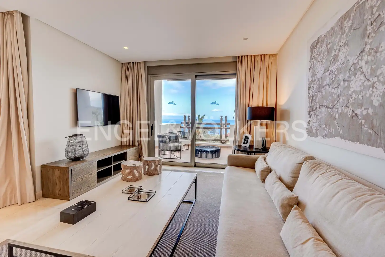 Sala de estar de Piso en venta en Guía de Isora con Aire acondicionado, Terraza y Piscina