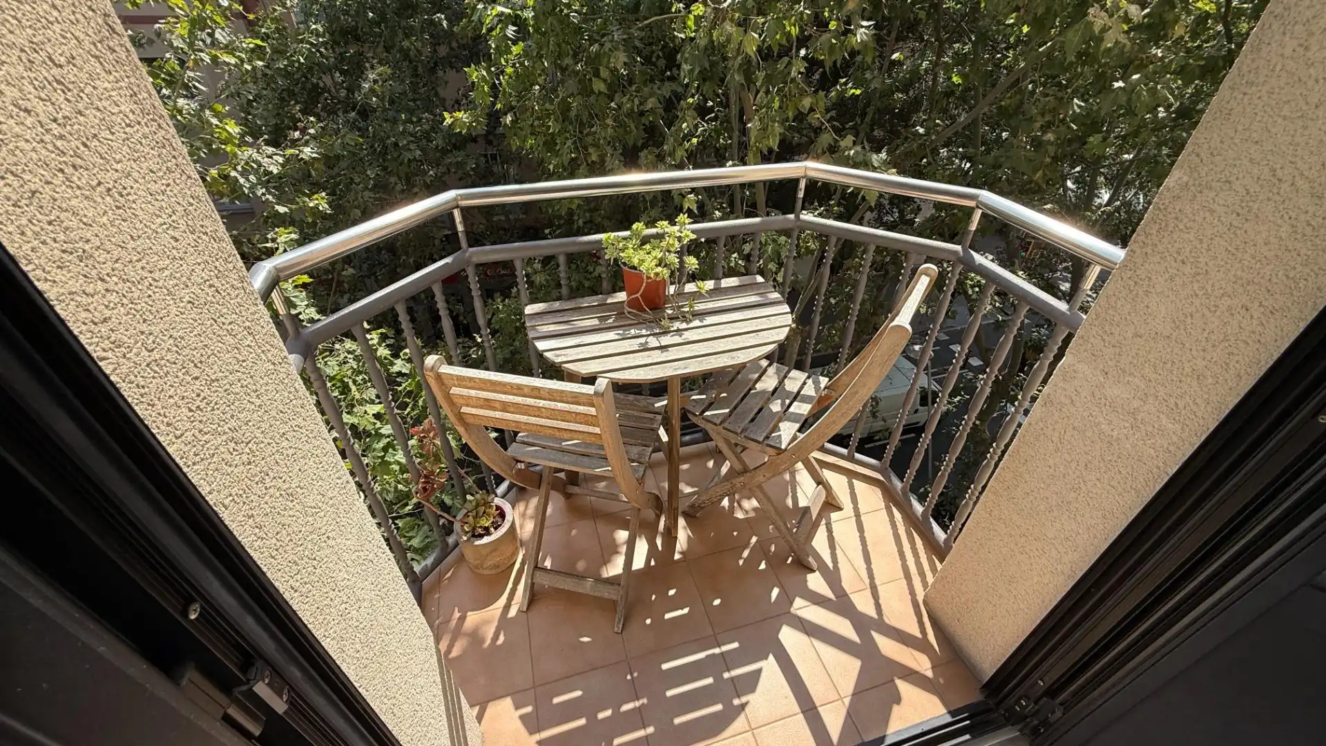 Balcony of Flat for sale in Barcelona  with Air Conditioner, Heating and Parquet flooring