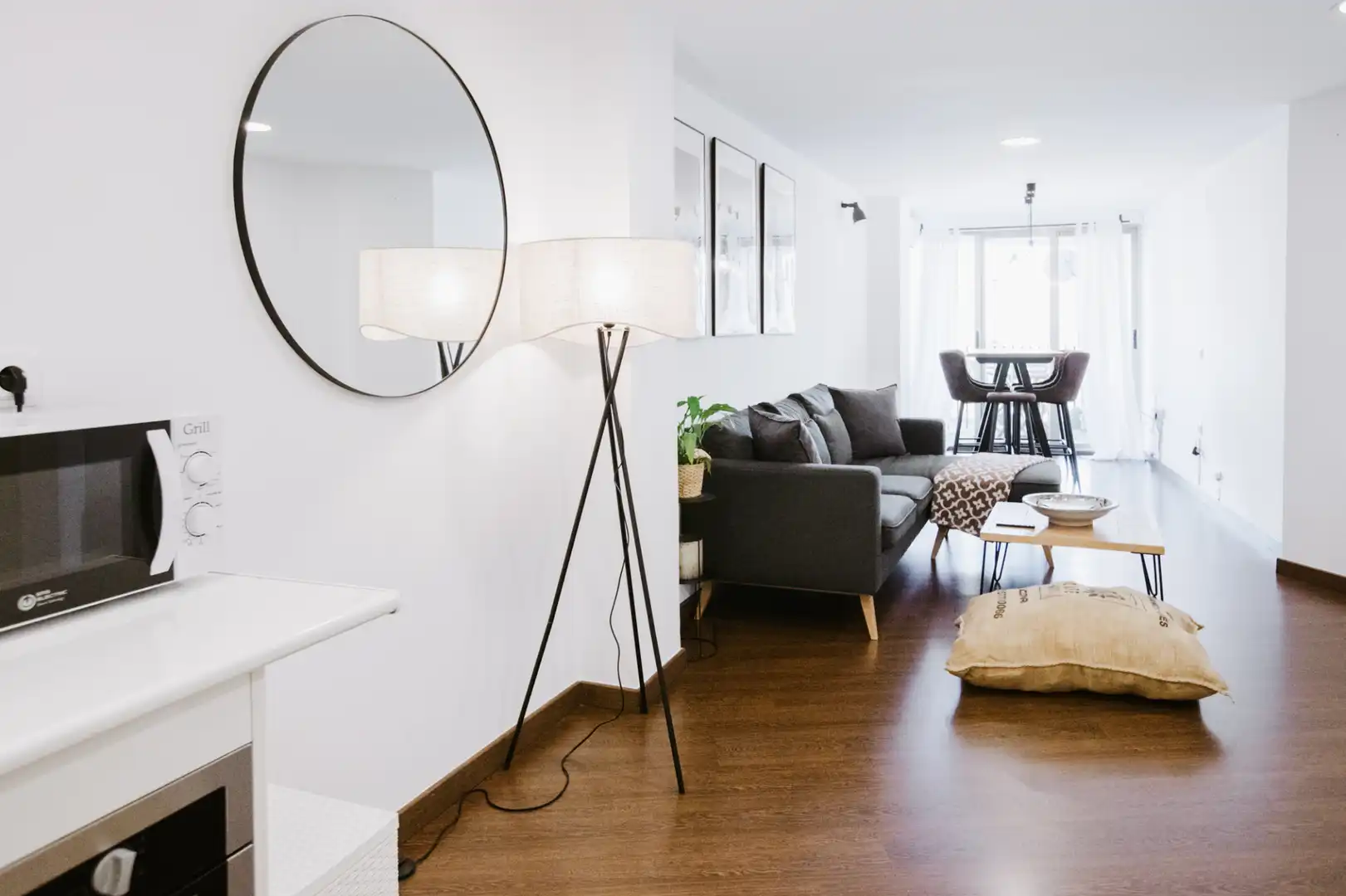 Living room of Apartments for rent in Calpe / Calp  with Air Conditioner, Heating and Parquet flooring