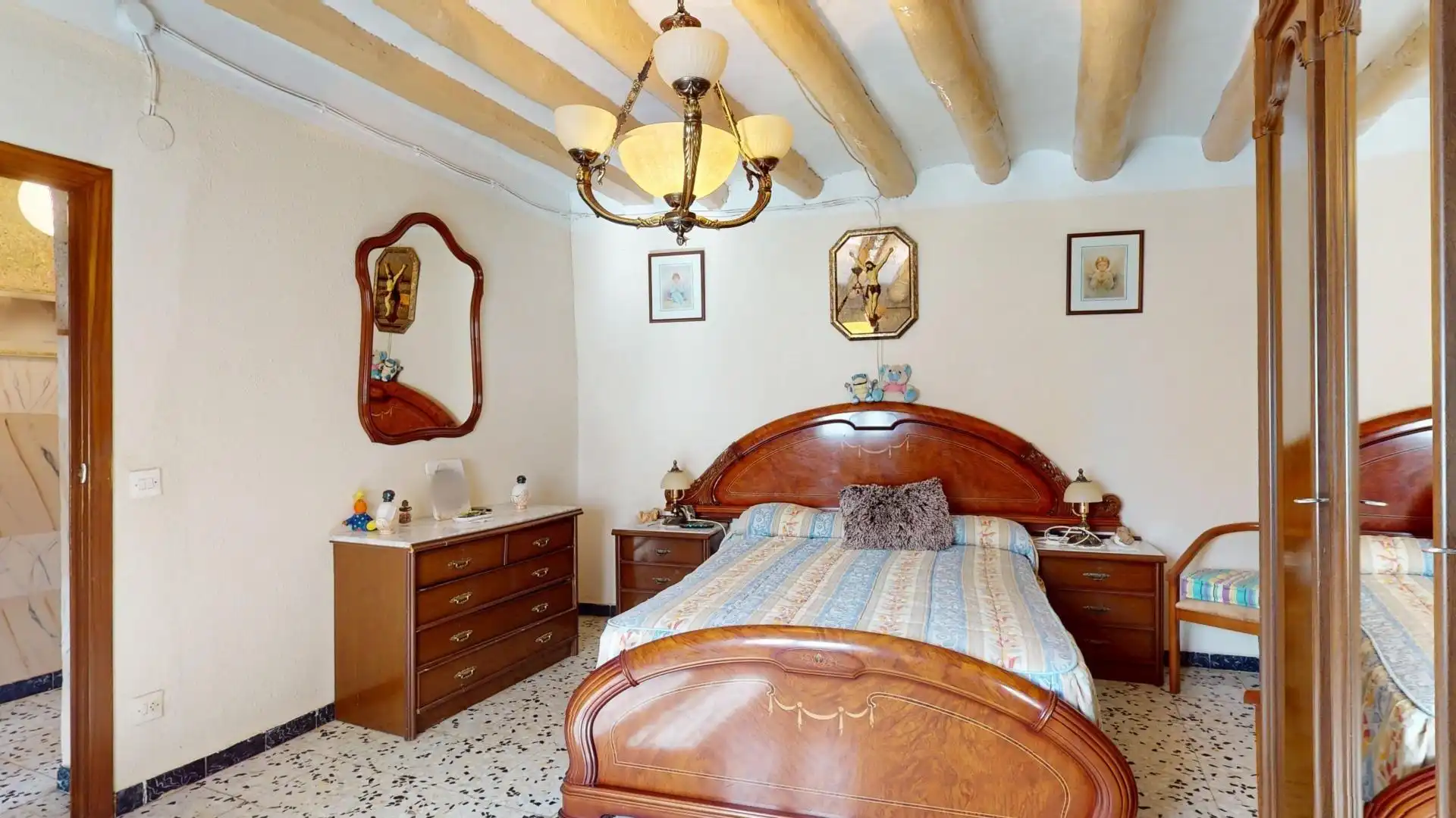 Habitación de Finca rústica en venta en Lumpiaque con Calefacción, Terraza y Amueblado