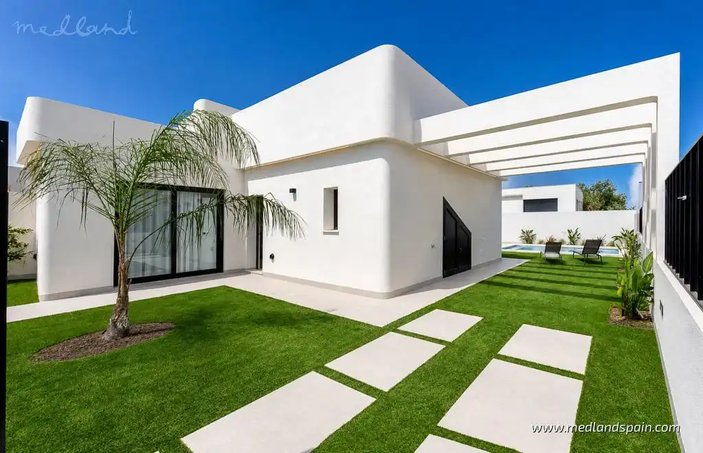 Exterior view of Houses for sale in Torre-Pacheco  with Private garden, Terrace and Swimming Pool
