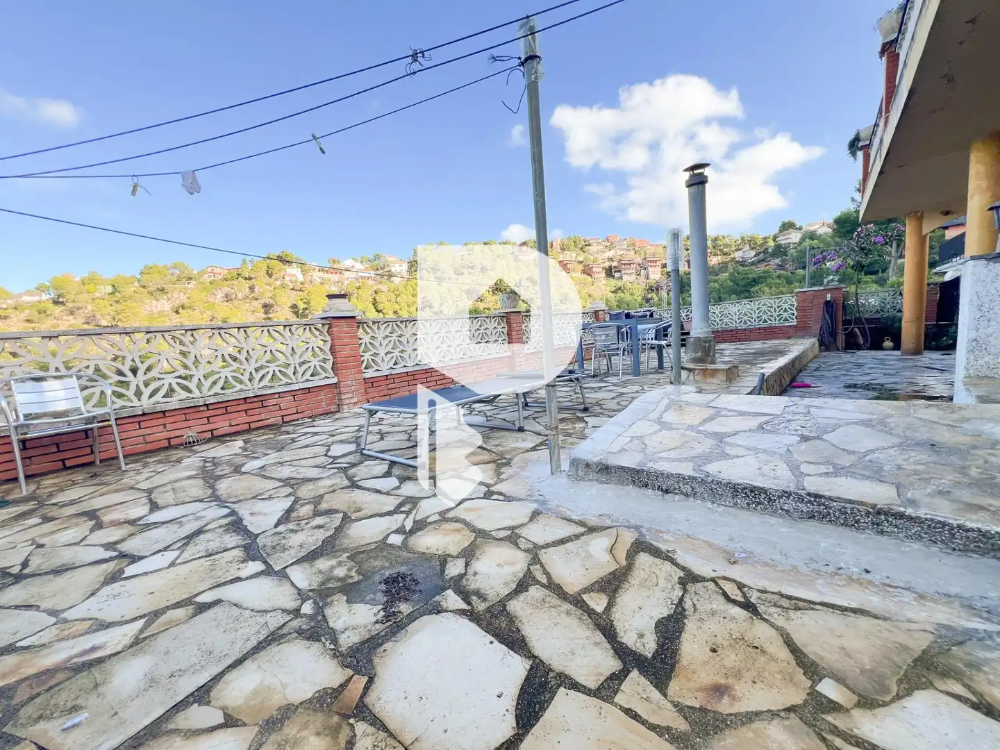 Terrassa de Casa o xalet en venda en Vallirana amb Aire condicionat, Calefacció i Jardí privat