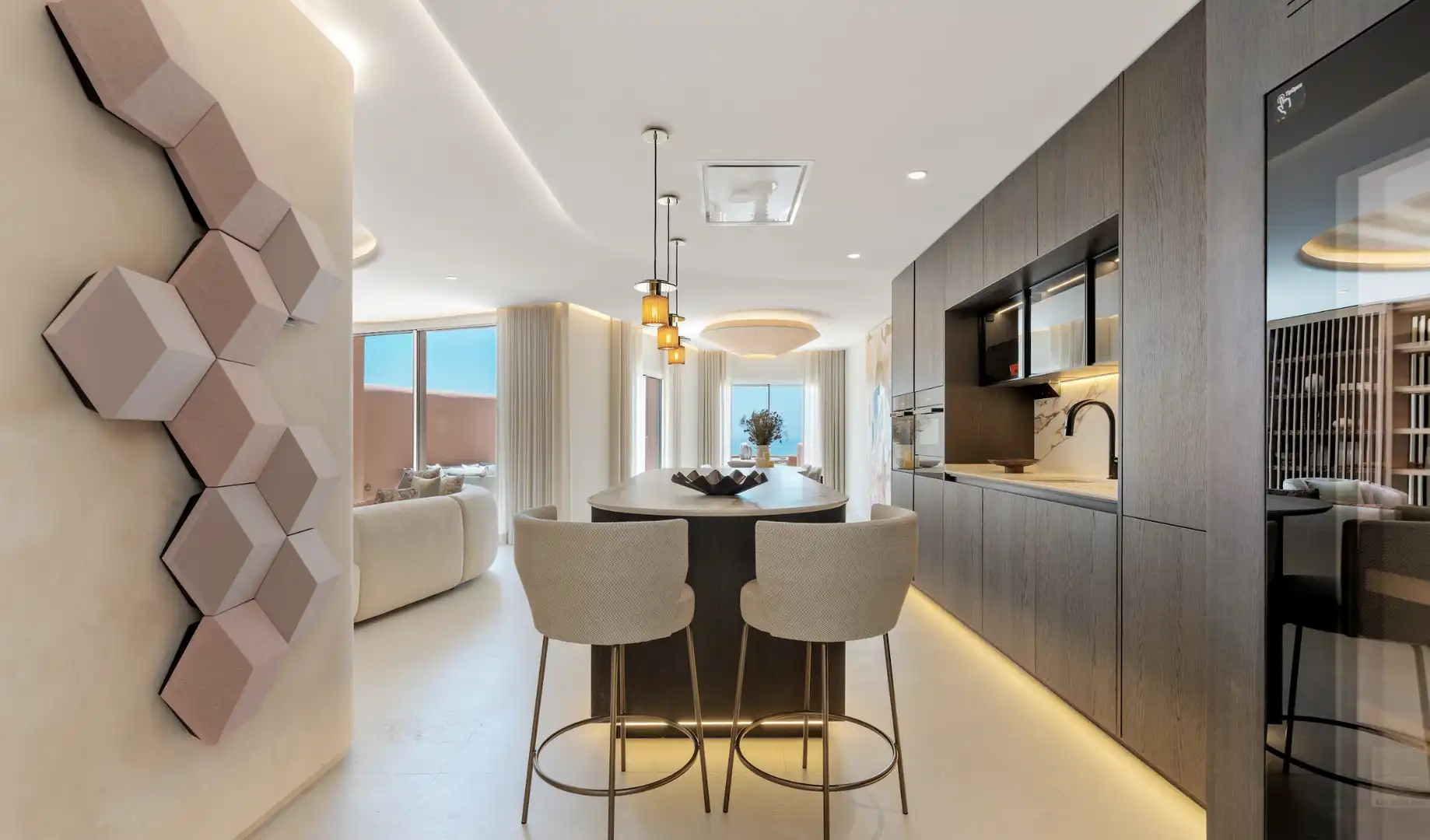 Cocina de Ático en venta en Marbella con Aire acondicionado, Calefacción y Terraza