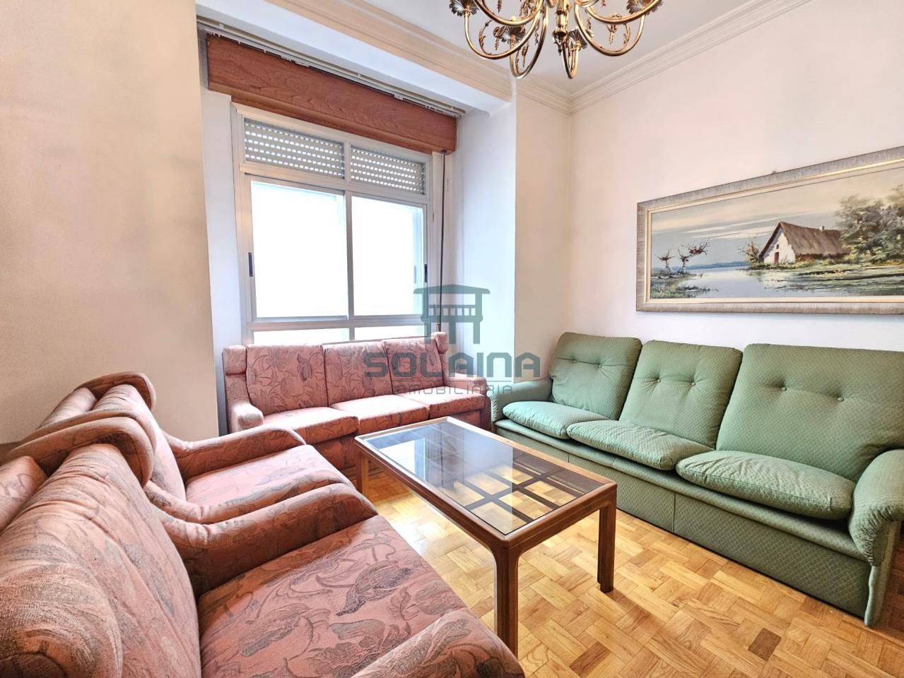 Sala de estar de Piso en venta en Ourense Capital  con Calefacción, Parquet y Trastero