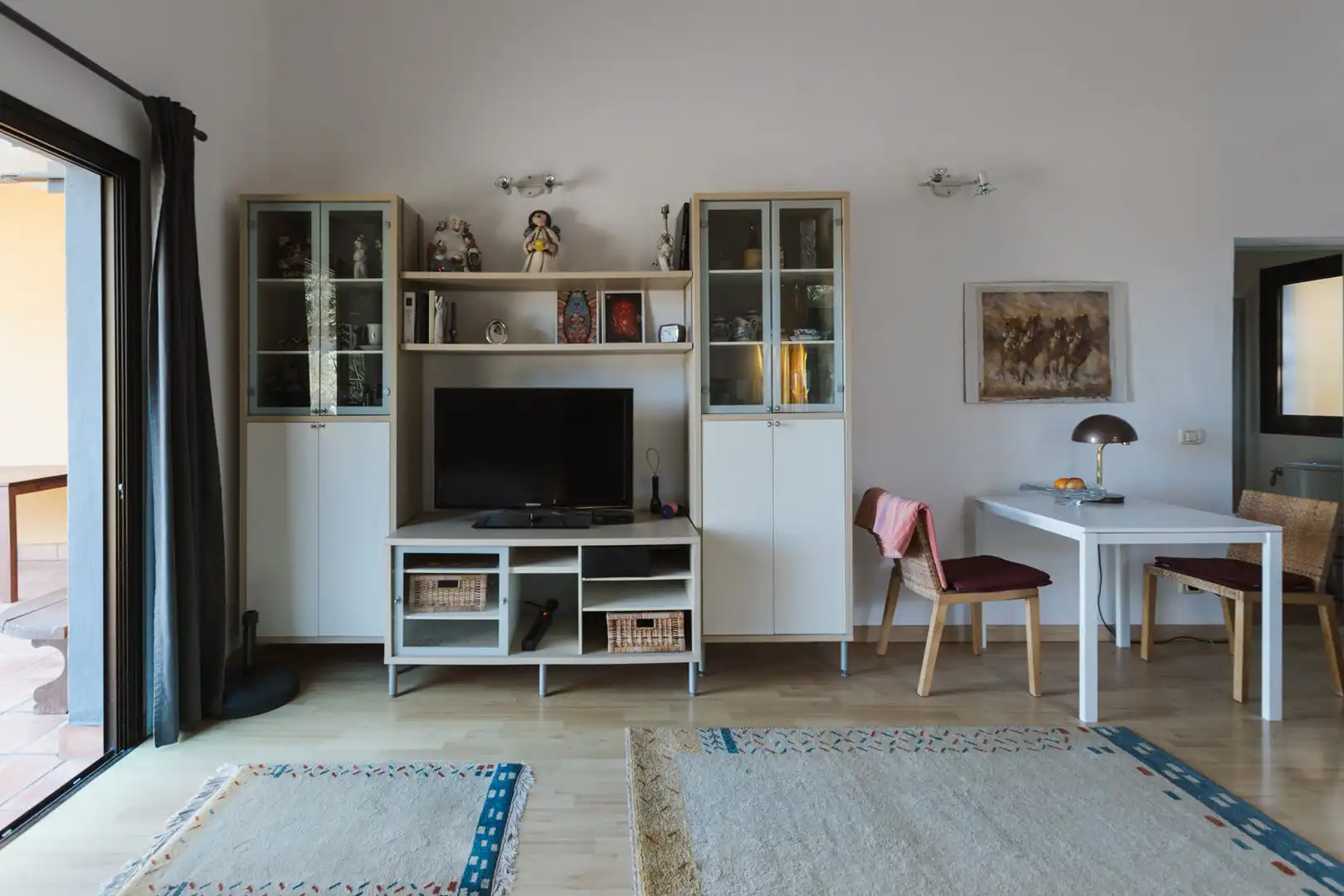 Sala d'estar de Casa o xalet en venda en San Juan de la Rambla amb Jardí privat, Parquet i Terrassa