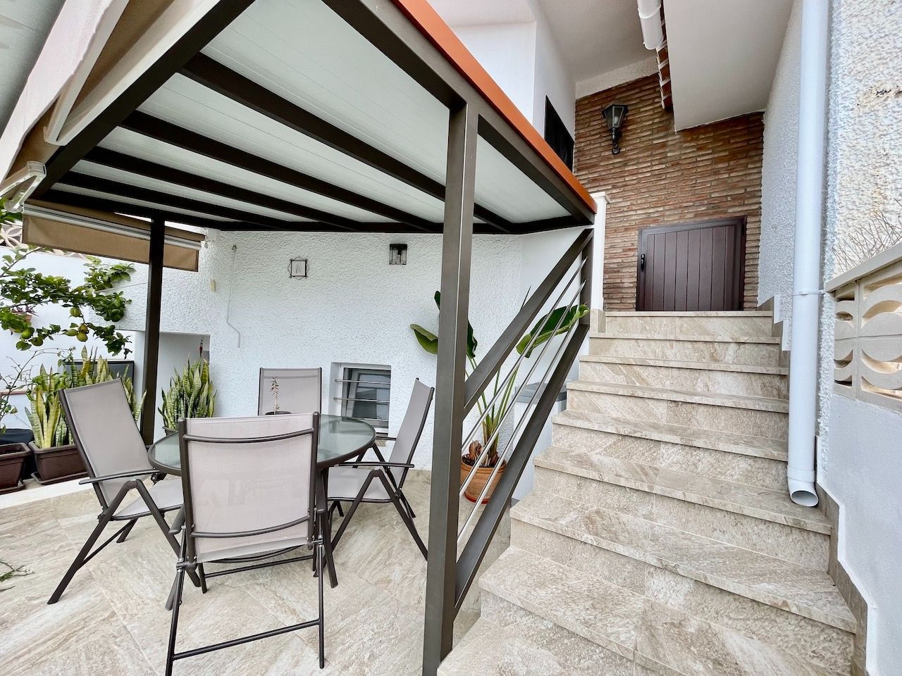 Terrace of Single-family semi-detached for sale in Vélez-Málaga  with Air Conditioner, Heating and Private garden