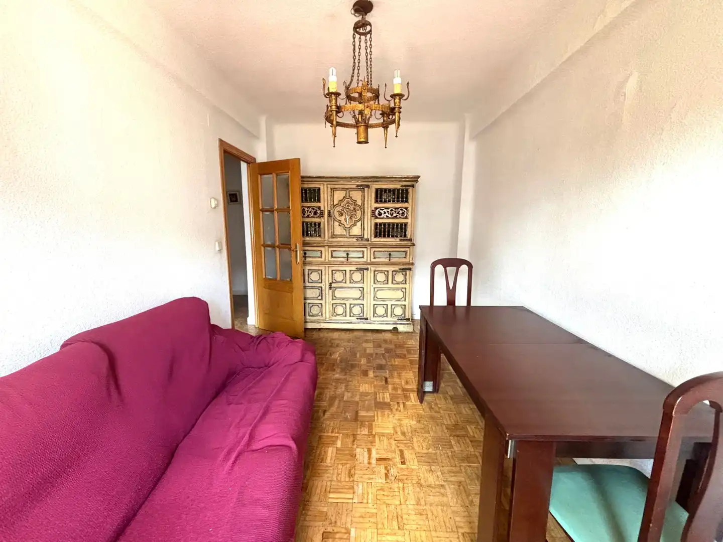 Sala de estar de Piso en venta en Madrid con Calefacción, Parquet y Terraza