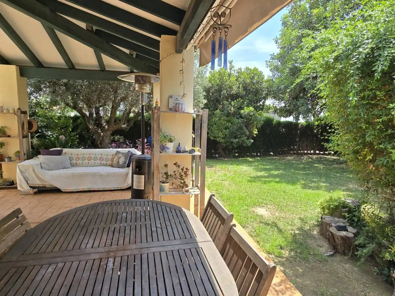 Garden of Houses for rent in Riba-roja de Túria  with Air Conditioner, Heating and Private garden