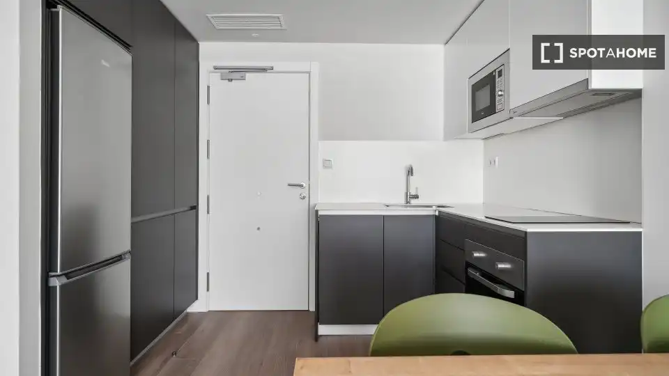 Kitchen of Flat for rent in Madrid  with Air Conditioner, Heating and Furnished