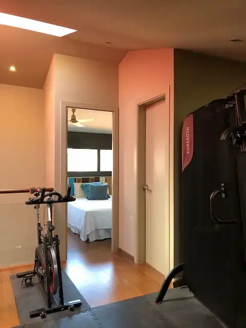 Schlafzimmer von Country house zur Miete in Sant Andreu de Llavaneres mit Heizung, Parkett und Terrasse